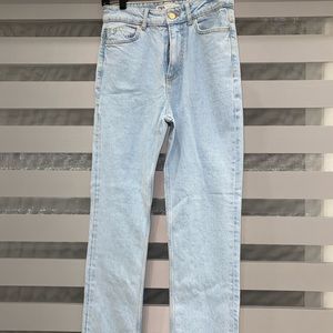 ZARA High Rise Straight Jeans